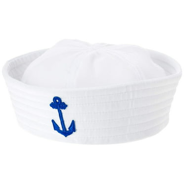 Sailor Gob Hat White Navy Gilligan Popeye Dress up NEW 